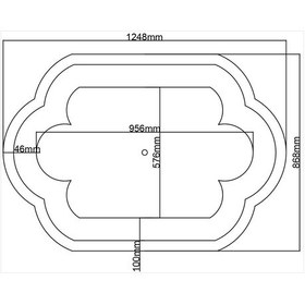 Resim Motifpiyer Lamba Tavan Göbeği Dc-44-dikdörtgen-125cmx86cm 
