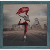 Resim Mina Art Çerçeveli Linen Baskı Tablo As 33x33 cm 