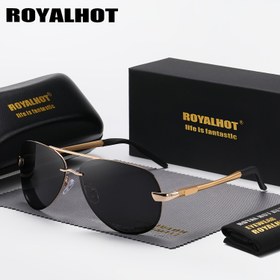 Resim RoyalHot Vintage Lüks Metal Polarize Tam Çerçeve Bisiklet ve Outdoor Moda Sanatsal Gözlük 