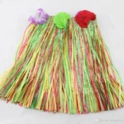 Resim Hawaii Hula Eteği Karışık Renk 40 cm 