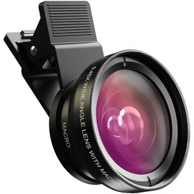 Resim 12.5X Makro Lens ve 0.45X Geniş Açı Lens, iPhone ve Android için 2'li Telefon Kamera Lens Seti, Farklı Akıllı Telefonlarla Yaygın Uyumlu 