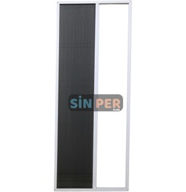 Resim SLİM KASA 18 MM Pileli Sürgülü Akordiyon Beyaz Kapı Sinekliği 0-90 x 0-210 İstenilen Ölçüde 