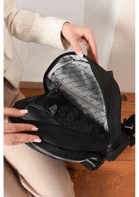 Resim Just Polo Kadın Orijinal Just Polo Büyük Boy Lüks Ve Şık Sırt Çantası Shopper Siyah 