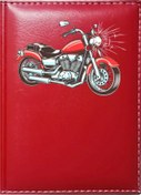 Resim Promosyon Denizi Motorsiklet 3 Görselli Kırmızı Ruhsat Kabı 