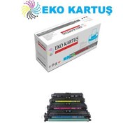 Resim Eko Kartuş Hp Color Laserjet CP5225 (CE740-CE741-CE742-CE743) Set 