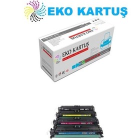 Resim Eko Kartuş Hp Color Laserjet CP5225 (CE740-CE741-CE742-CE743) Set 