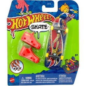 Resim Hot Wheels Skate Temalı Parmak Kaykay ve Ayakkabı Paketleri HVK39 - 5+ Yaş 