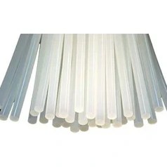 Resim Şeffaf Sıcak Silikon Çubuğu Mum Silikon Kalın 1 kg 30 cm 