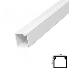 Resim opencart Yeni Opencart Kablo Kanalı 16X16 Mm 2 Metre Yapışkanlı Bantlı 6 Adet Kampanya!!! 