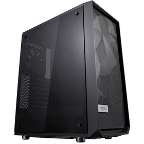 Resim Fractal Design Meshify C Temperli Cam Mid Tower Oyuncu Bilgisayar Kasası Siyah 