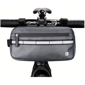 Resim Maxaccess Rhinowalk Bisiklet Elcanta Gri - Ayarlanabilir Askı Dayanıklı Çok Bölmeli Reflektif Gece Güvenliği Gri 