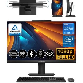 Resim Asus Expertcenter E5 I7-1360P 24GB 256 GB M.2 SSD Fdos E5402WVAK-BA0360 Atl8 23.8" Pivot All In One Pc 