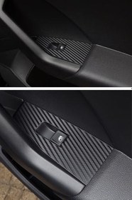 Resim Graficar Design Volkswagen POLO MK6 ile Uyumlu İç Trim Folyo Kaplama Set, Mat Karbon Siyah 