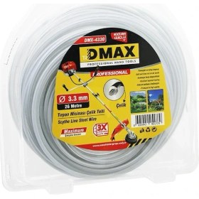 Resim Krm Çelik Telli Yuvarlak 3.3mm x 26MT Çim Biçme Tırpan Misinası (5047) Krm 