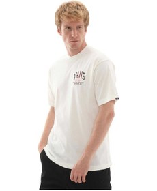 Resim Vans Pickle Champ Ss Erkek T-shirt Vn000m6efs81 Ekru 