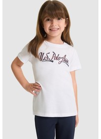 Resim U.s. Polo Assn. Kız Çocuk Beyaz Tişört 50325697-vr013 