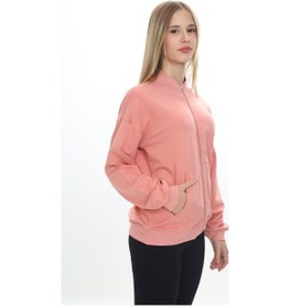 Resim Toontoy Kız Çocuk Nakışlı Hırka Koyu Pudra 