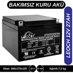 Resim leoch 12v 27ah Kuru Tip Akü 