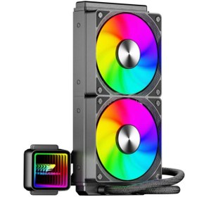 Resim MEGALODON Argb Tr240 Sıvı Soğutucu 2x12cm Fan Yüksek Performanslı Işlemci Soğutucusu Sıvı Soğutma 