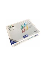 Resim Mas Multipack Renkli Ataş Pvc Kaplı 28 Mm. 400'Lü 