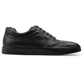 Resim Deery Hakiki Deri Siyah Sneaker Erkek Ayakkabı 