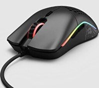 Resim Glorious Model O GOM-BLACK Orta/Küçük El RGB Kablolu Mat Siyah Oyuncu Mouse 