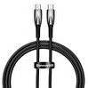Resim Baseus Glimmer 100w Type-C To Type-C Kablo 1m-Siyah 