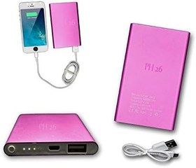 Resim PH26 8000mAh Harici USB Yedek Pil LED'li (Kablo Dahil) Güç Bankası Gül Çıkışı Akıllı Hızlı Şarj Mpman PH380 