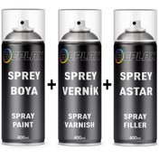 Resim REPLAX Opel Astra Corsa Vectra Kırmızı 549 Sprey Rötuş Boyası+Vernik+Astar 