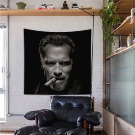 Resim Arnold Schwarzenegger / Terminator Duvar Örtüsü - 160 cm x 160 cm 