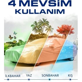 Resim Breen Hyundai Avante ile Uyumlu Oto Branda, Araba Brandası, Su ve Güneş Geçirmez Araba Çadırı 