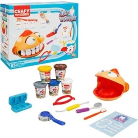 Resim Lidyada Maison Crafy Jr. Toothy Oyun Hamuru Seti 12 Parça 