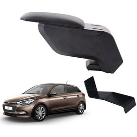 Resim Hyundai İ20 2015 Delmesiz Çelik Ayaklı Siyah Kolçak Kol Dayama 