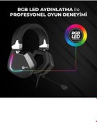 Resim Lenovo Ht402 Kulak Üstü Rgb Gaming Oyuncu Kulaklığı 3.5mm Jack Usb 