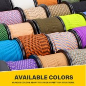 Resim 2mm İnce Naylon Kordon 30m - 100% Naylon Tek Nüveli Tip I Taktik Halat Projeler, Bilezikler, Çok Amaçlı Halat, Karışık Renkler, Dayanıklı ve Çok Yönlü Açık Hava Aktiviteleri, El Sanatları ve Günlük Kullanım İçin, El Sanatları Halatı 