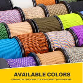 Resim 2mm İnce Naylon Kordon 30m - 100% Naylon Tek Nüveli Tip I Taktik Halat Projeler, Bilezikler, Çok Amaçlı Halat, Karışık Renkler, Dayanıklı ve Çok Yönlü Açık Hava Aktiviteleri, El Sanatları ve Günlük Kullanım İçin, El Sanatları Halatı 