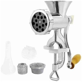 Resim Manuel Et Öğütücü, Gümüş Alüminyum Alaşım Dayanıklı Sosis Et 