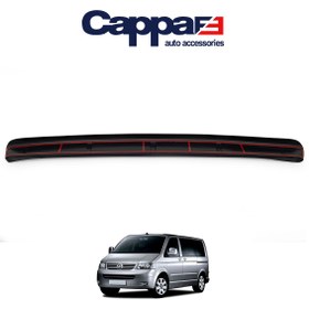 Resim Cappafe Volkswagen T5 Transporter Arka Tampon Eşiği Koruma Akrilik (Abs) Piano Black 2003-2009 