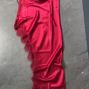 Resim Kadınlar İçin Seksi Puf Kollu Dantel Detaylı Uzun Kollu Gecelik - Yumuşak Saten Kumaş, Makinede Yıkanabilir, Tüm Mevsimlerde Rahatlık, Şık Ev Giyimi 