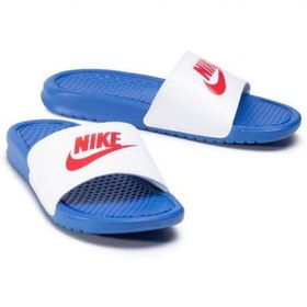 Resim Nike Benassi Jdi Erkek Beyaz Terlik 343880-410 