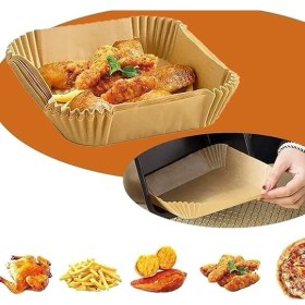 Resim Braventa Collection Bor Airfryer Pişirme Kağıdı 100 Adet Fritöz Pişirme Kağıdı,fritöz Yağlı Kağıdı, Yanmaz Kağıt 