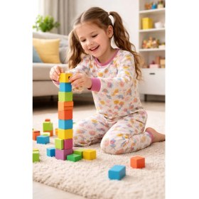 Resim Zuzunga Kız Çocuk Flower Desenli 8 - 13 Yaş Pijama Takımı 