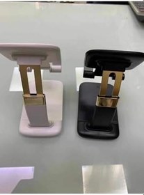 Resim bbtech Masa Üstü Telefon & Tablet Standı Kademeli Yükseklik Ayarlı Telefon Tutucu Stand Siyah;Siyah 
