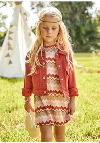 Resim Mayoral Kız Çocuk Penye Elbise Pembe 