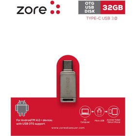 Resim Zore 3.0 Type-C Metal OTG 32 GB 