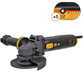 Resim Cat DX37P 750Watt 115 MM Profesyonel Avuç Taşlama - 5 Adet Metal Kesme Taşı 