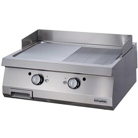 Resim Öztiryakiler Gazlı Grill Plate Yarı Oluklu 80x90x30 CM Ogg 8090 1/2 N 