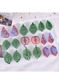 Resim Epoksi Reçine Silikon Kalıp İthal Çoklu Elma Küpe Silikon Kalıp Hb95215 - 0008 