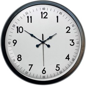 Resim 40 Cm Siyah Şık Klasik Duvar Saati Siyah 