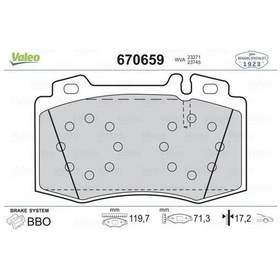 Resim Valeo 670659 - Fren Balatası On Mercedes W203 S203 C209 C219 W21 